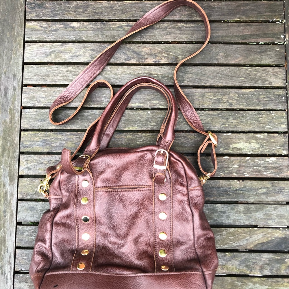 Hammitt Bryant Med. Brown Leather Convertible Bag